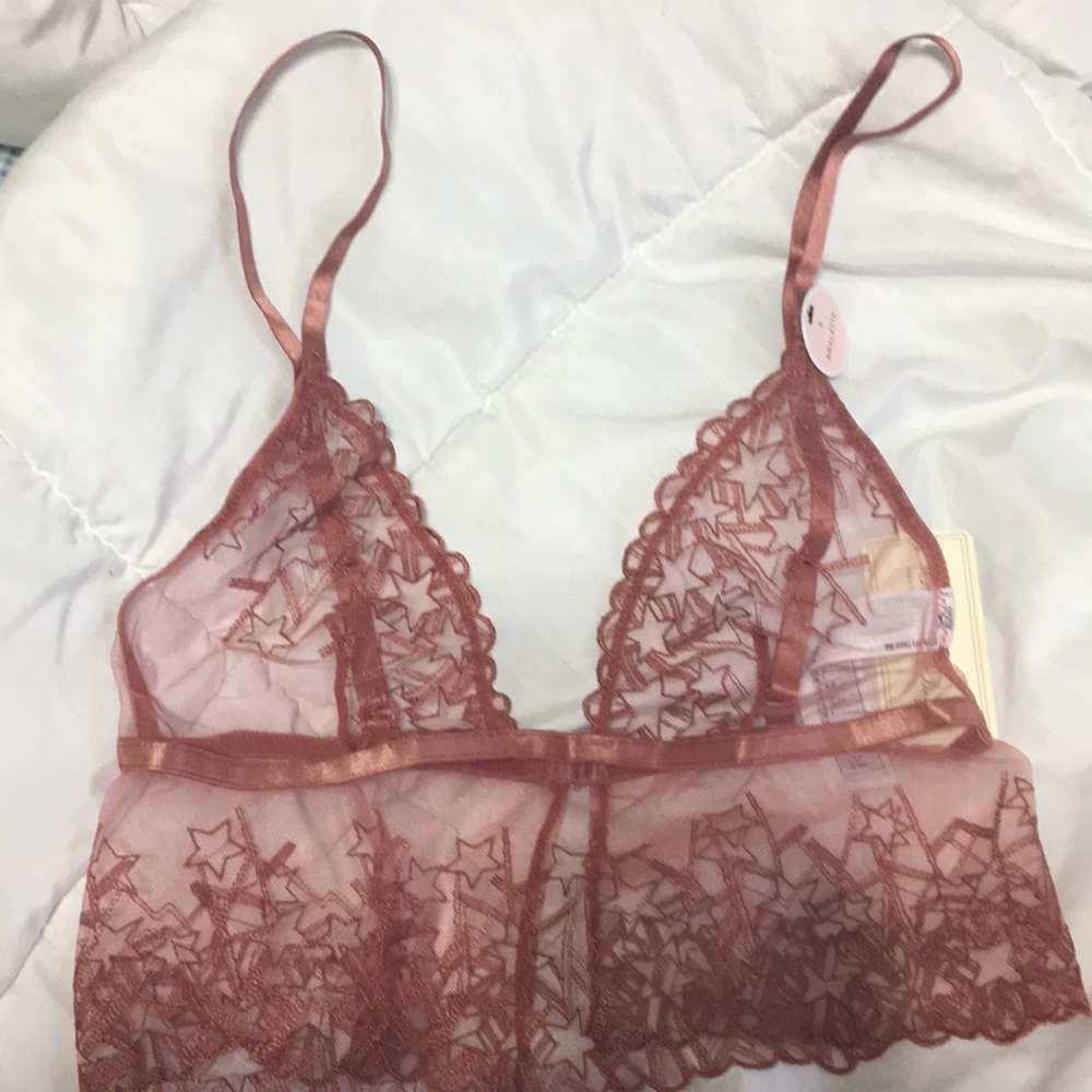 Forever 21 Lace Bralette in Rust